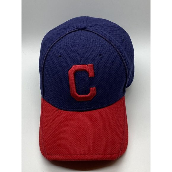 Cleveland Indians Blue Red C Cap Hat Flex L-XL Fitted New Era 3930 Large-XLarge - Picture 9 of 15